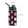 Pink Daisy - Kids Water Bottle with Chug Lid (12 oz) One Size Kids Water Bottle with Chug Lid Plants Printed Offshore