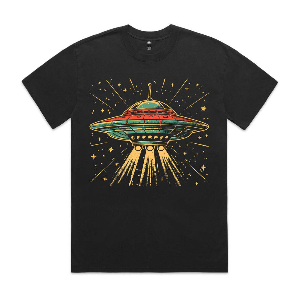 Retro UFO AS Colour Heavy Faded Tee