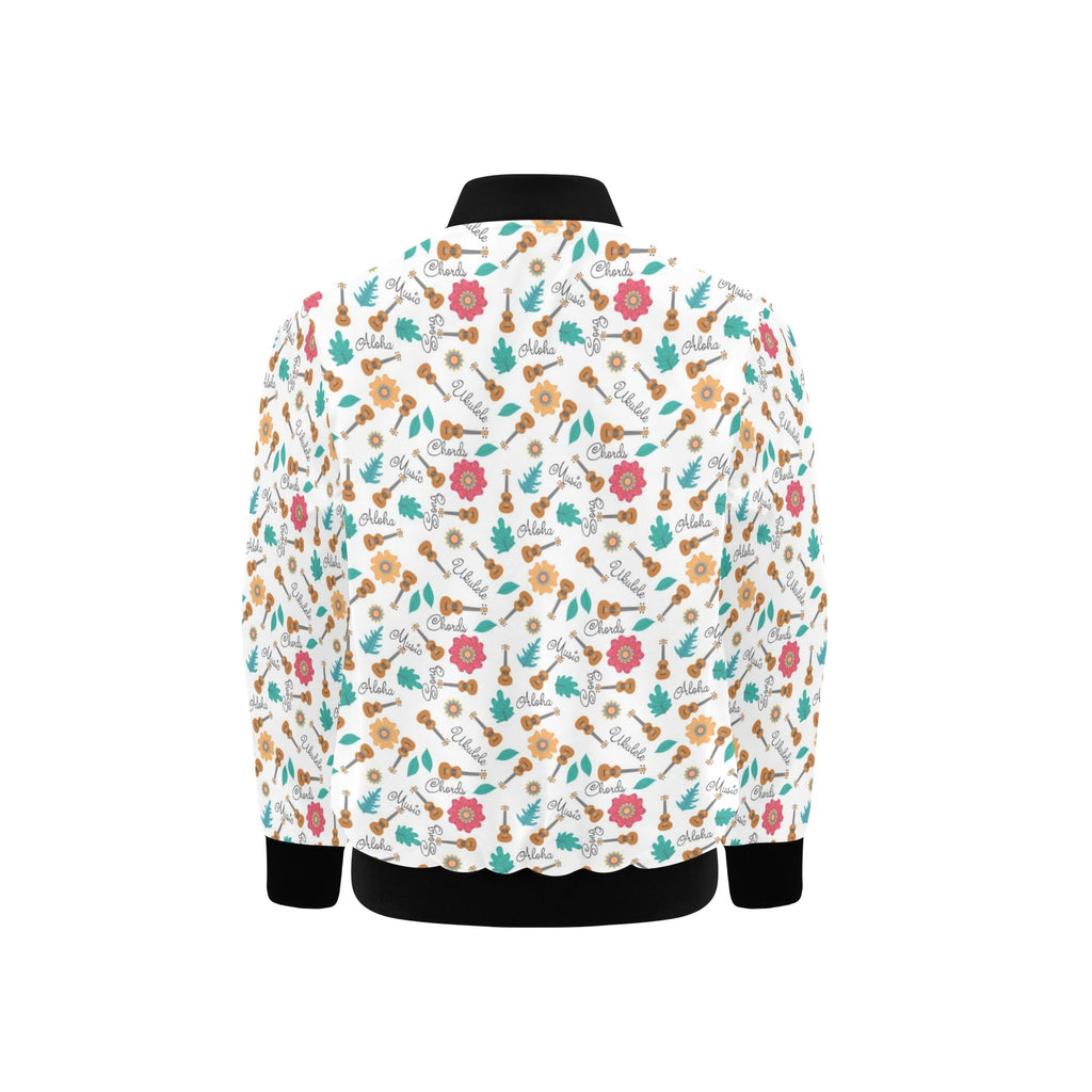 Ukulele Kids Bomber Jacket Kids Bomber Jacket Music Printed Offshore