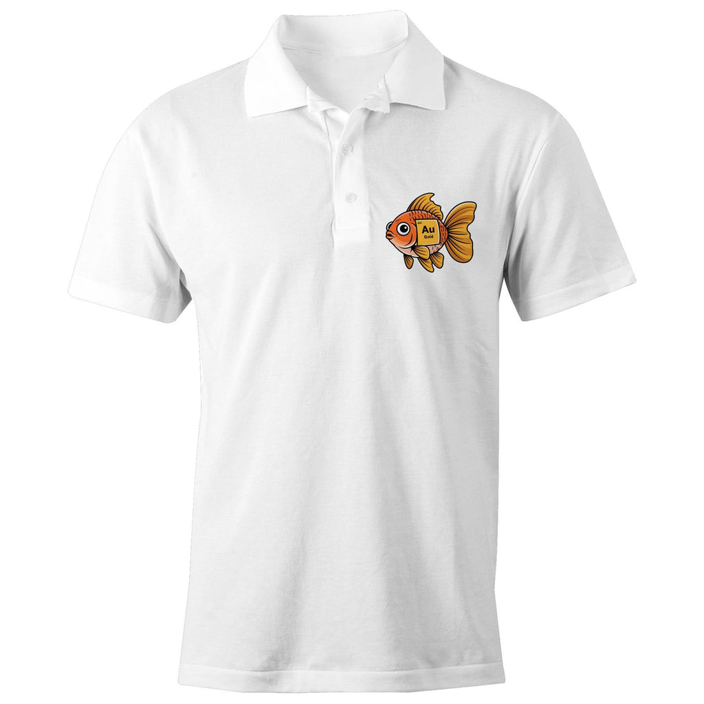 Gold Fish Periodic Table AS Colour Chad Polo Shirt