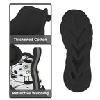 Black And White Dogs Men's Twisted Sole Sneakers