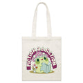 Fiction Addiction Parcel Canvas Tote Bag Default Title Small Tote Bag Printed In Australia Reading