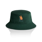 Just Be Cool, Capybara - AS Colour Bucket Hat Forest Green One Size As Colour Bucket Hat animal Printed In Australia