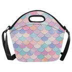 Mermaid Scales - Neoprene Lunch Bag Neoprene Lunch Bag Printed Offshore