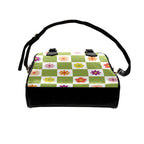Flower Check Shoulder Handbag