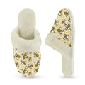 Bees Women's Fur Trim Thick-Sole Indoor Slippers Women's Fur Trimmed Slippers animal Printed Offshore