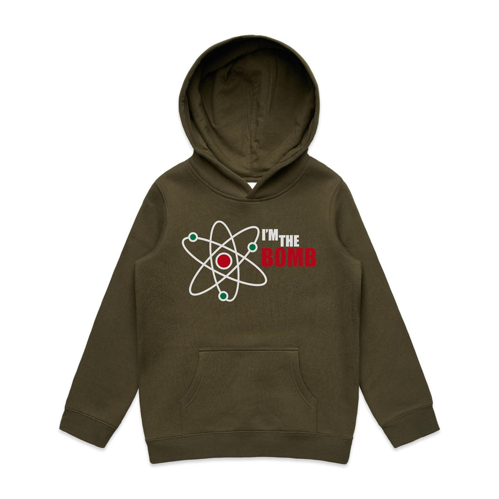 I'm The Bomb, Atom - Kids Hoodie Army Kids Hoodie Printed In Australia