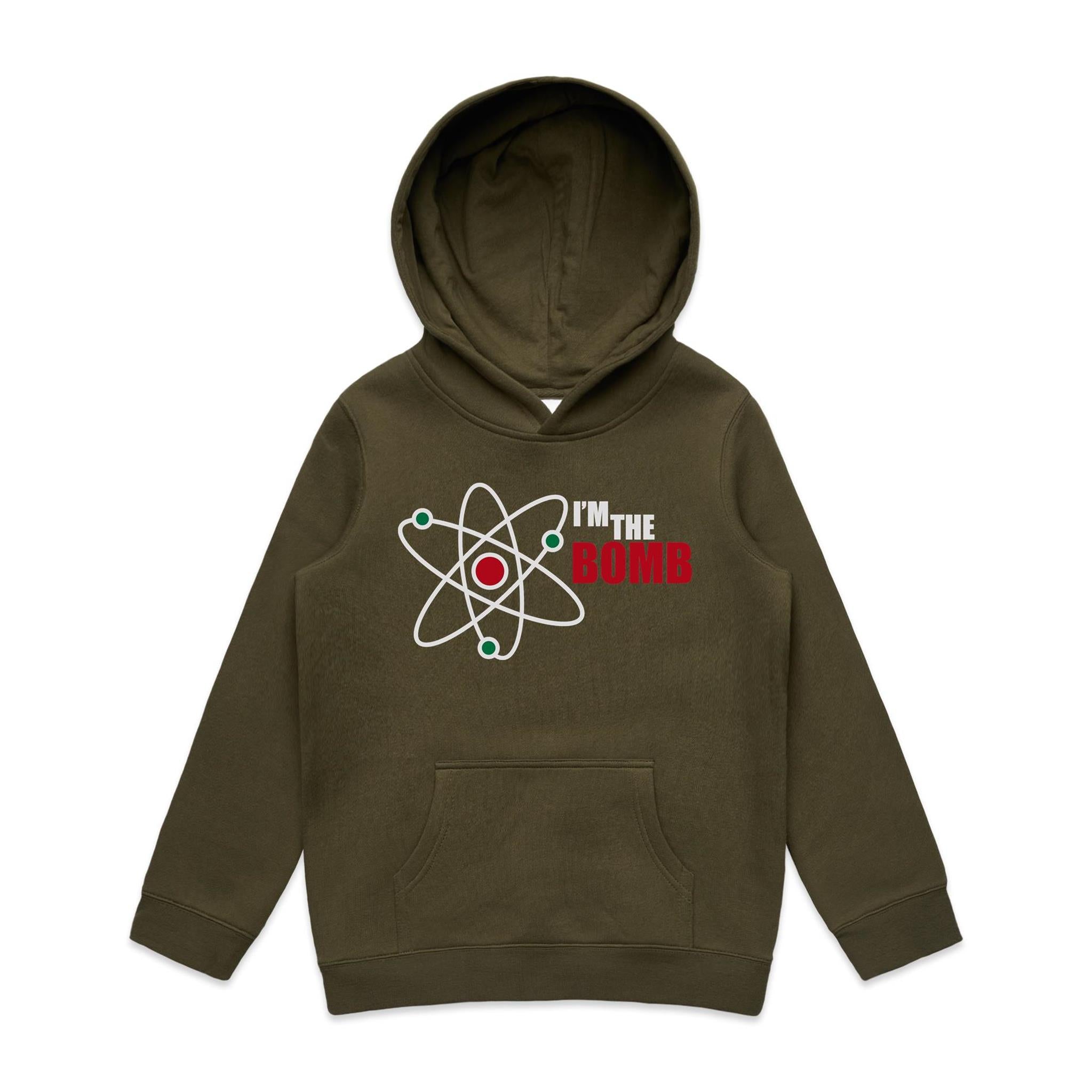 I'm The Bomb, Atom - Kids Hoodie Army Kids Hoodie Printed In Australia