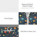 Galaxy Men's Lightweight Sun Hoodie & Shorts Set Men's Lightweight Sun Hoodie & Shorts Printed Offshore Space