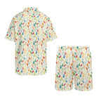 Autumn Leaves Men's Hawaiian Shirt & Shorts Set Men's Hawaiian Shirt & Shorts Set Plants Printed Offshore