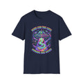 Here For The Cats Alien UFO Unisex T-Shirt Navy Unisex Adult T-shirt animal Globally Fulfilled Sci Fi