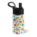 Ladybugs And Rainbows 12oz Kids Water Bottle with Straw Lid