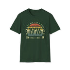 Turning 50, Vintage 1976 Unisex Softstyle T-Shirt Forest Green Unisex Adult T-shirt Australian Printer Birthday Retro