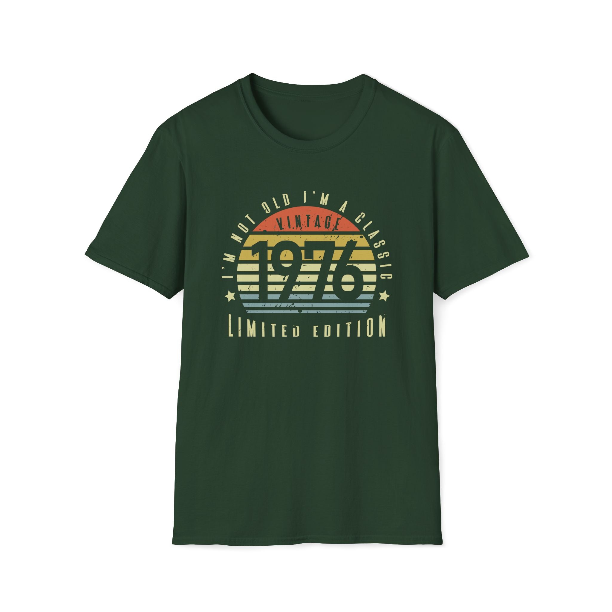 Turning 50, Vintage 1976 - Unisex Softstyle T-Shirt
