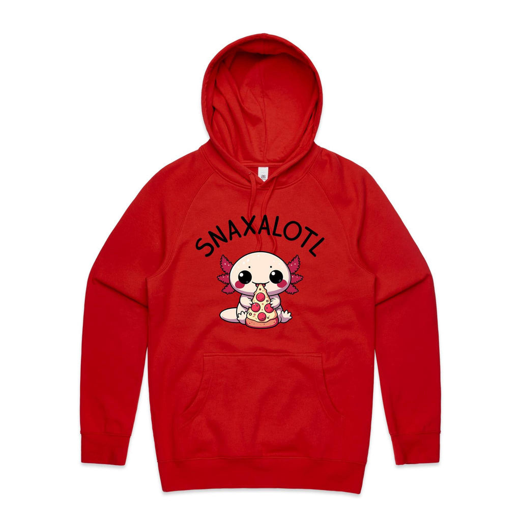 Snaxalotl, Axolotl Pizza - Mens Hoodie