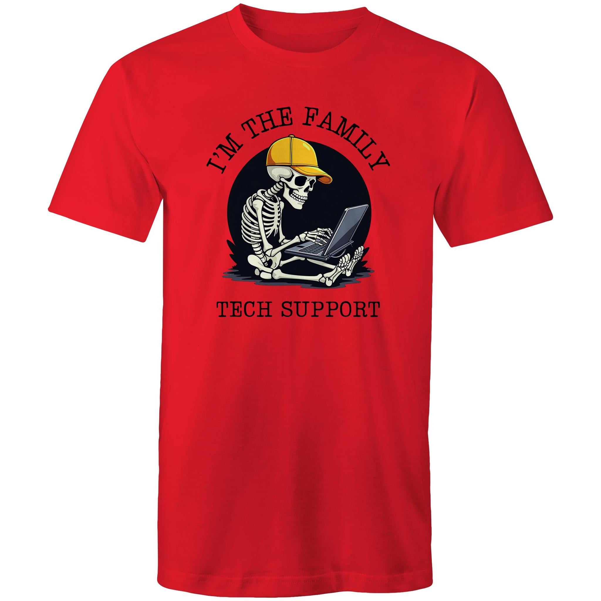 I'm The Family Tech Support - Mens T-Shirt Red Mens T-shirt Printed In Australia Tech