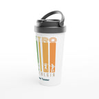 Personalised - Retro Nostalgia - White 15oz Stainless Steel Travel Mug Personalised Travel Mug Customise Globally Fulfilled Personalise Retro