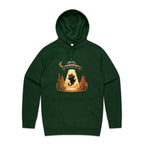 Black Cat Alien UFO Abduction Men's AS Colour Hoodie