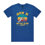 Gen X, Metal Slide Strong Men's AS Colour T-shirt Bright Royal Mens T-shirt Printed In Australia