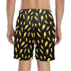 Lightning Bolts Men's Mid-Length Beach Shorts Men's Mid-Length Beach Shorts comic Printed Offshore