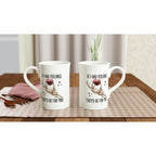 If I Had Feelings They'd Be For Your, Valentines Skeleton - White 10oz Porcelain Slim Mug Porcelain Mug Globally Fulfilled Love