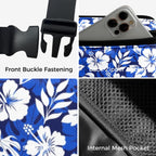 Blue Hawaiian Floral - Belt Bag