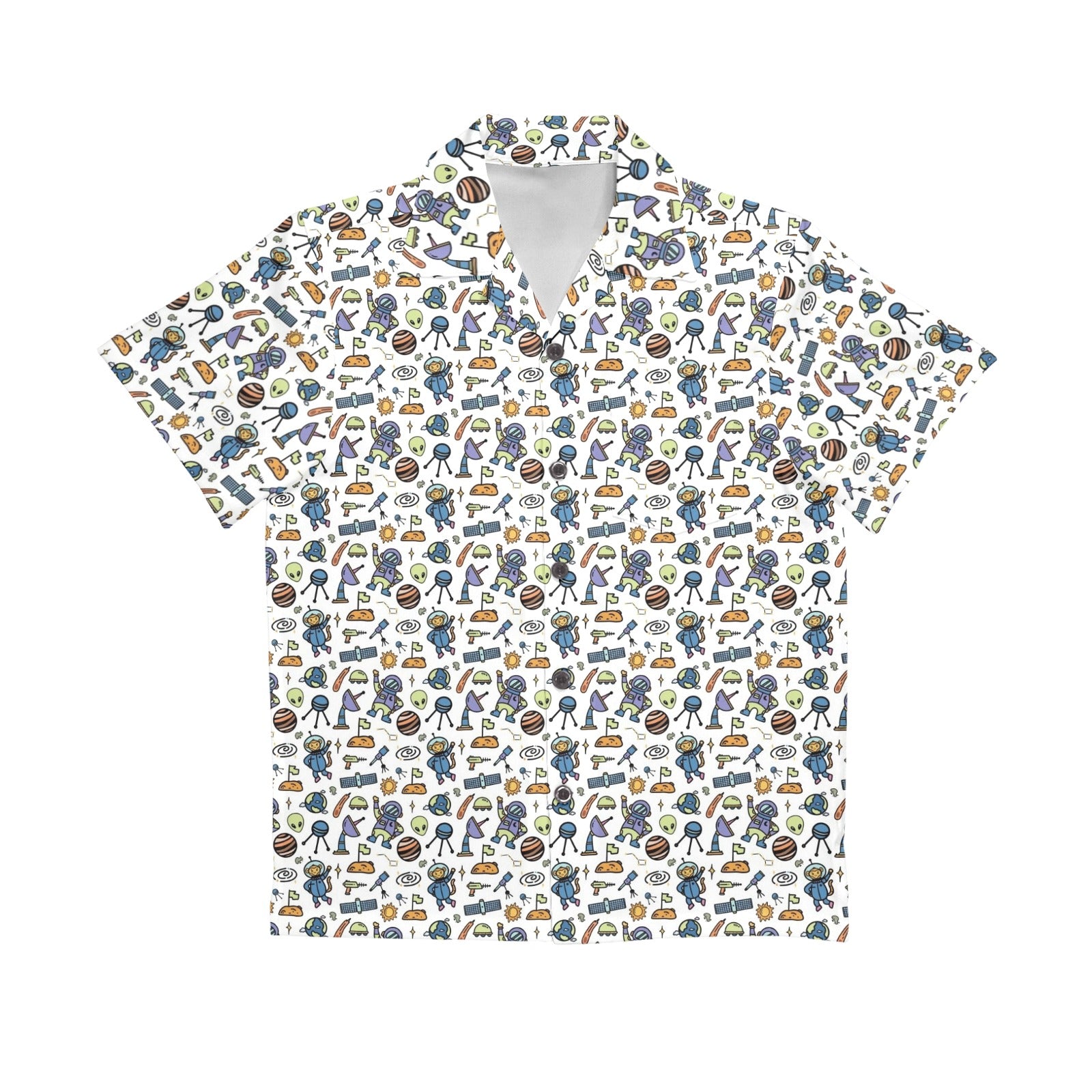 All About Space Senior Kids Hawaiian Shirt
