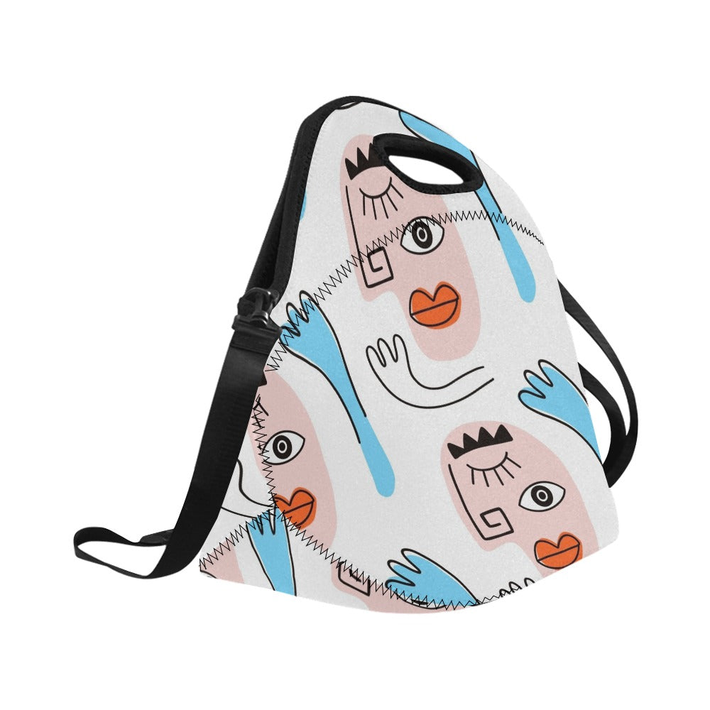 Faces - Neoprene Lunch Bag Neoprene Lunch Bag Printed Offshore