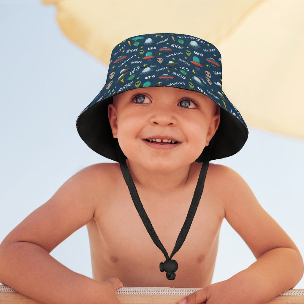 UFO's And Aliens Kids Bucket Hat Kids Bucket Hat Printed Offshore Sci Fi