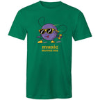 Music Moves Me - Mens T-Shirt Kelly Green Mens T-shirt Music Printed In Australia
