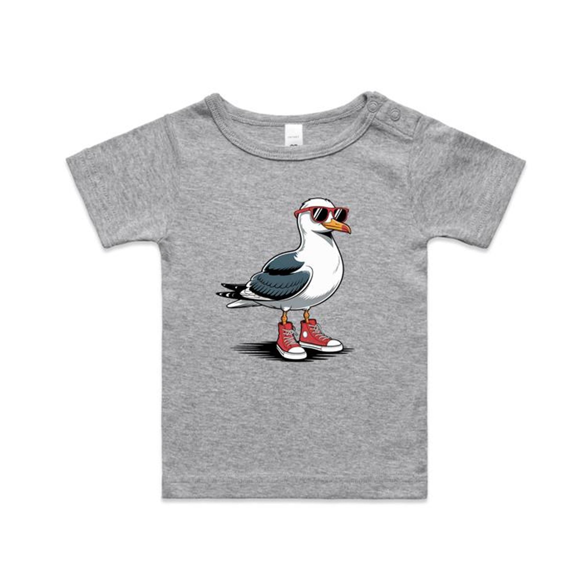 Seagull With Sunglasses And High Tops AS Colour Baby T-shirt