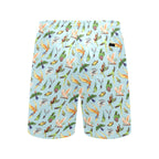 Parrots Men's Mid-Length Beach Shorts Men's Mid-Length Beach Shorts animal Birds Printed Offshore
