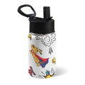 Super Dog 12oz Kids Water Bottle with Straw Lid