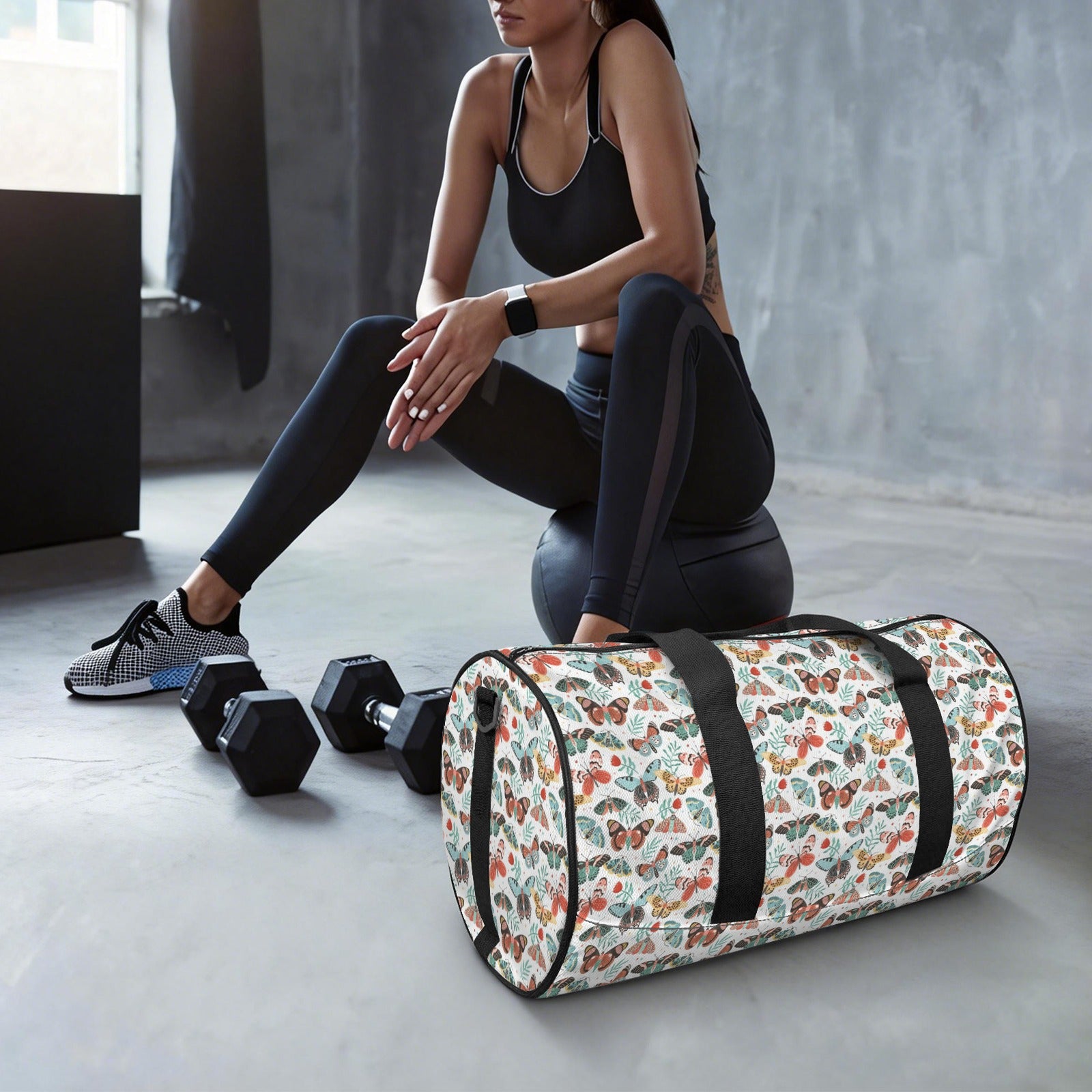 Pretty Moths And Butterflies Duffle Bag Duffle Bag Printed Offshore