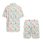 Ukulele Men's Hawaiian Shirt & Shorts Set Men's Hawaiian Shirt & Shorts Set Music Printed Offshore