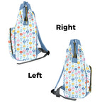 Abstract Cute Flowers Multi-Function Backpack, Nappy / Diaper Bag Multi-function Backpack, Nappy / Diaper Bag Plants Printed Offshore