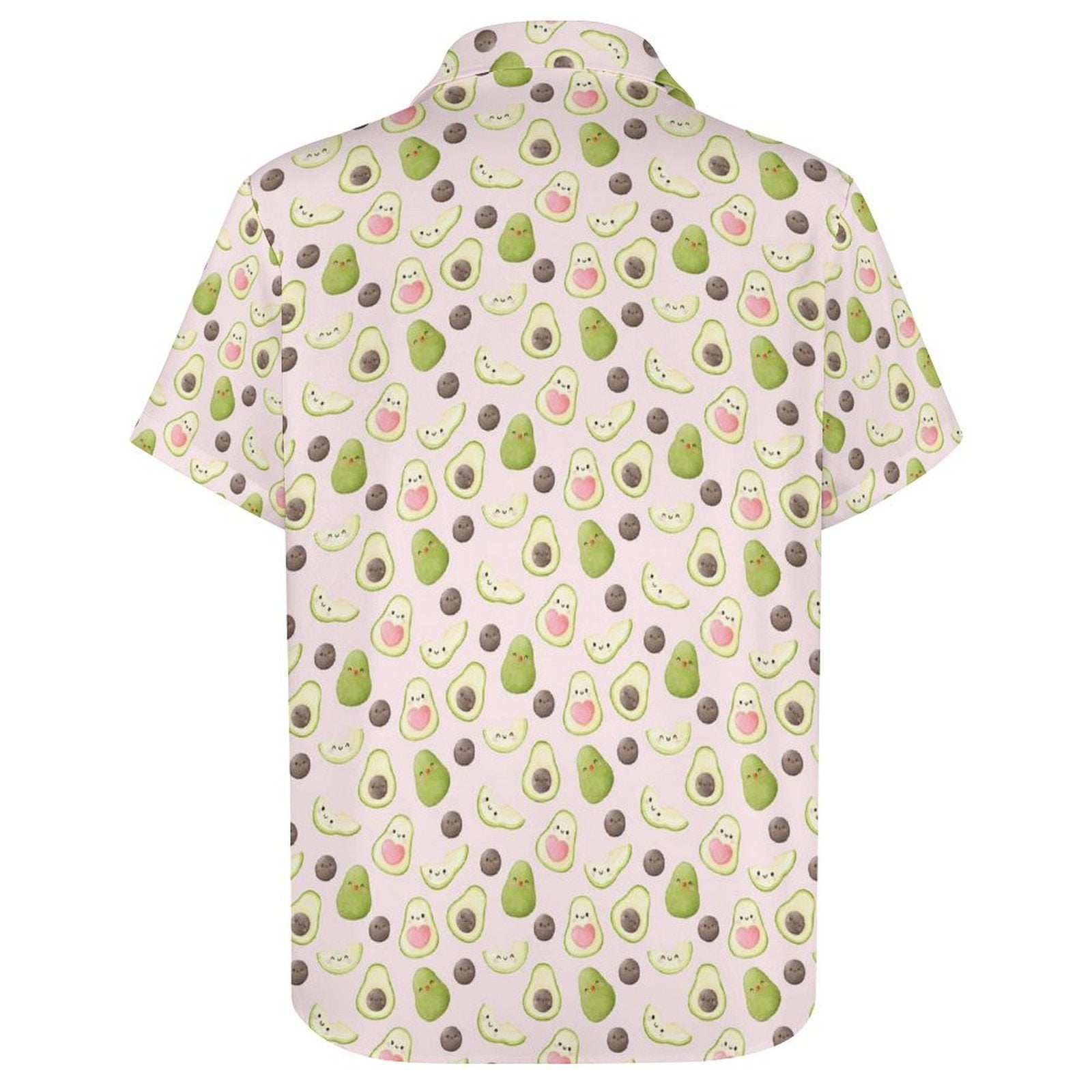 Avocado Love - Women's Short-Sleeve Button Up Shirt Women's Short-Sleeve Button Up Shirt Food Love Printed Offshore