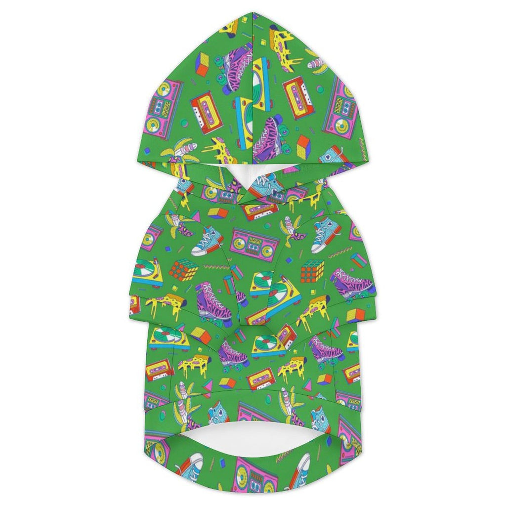 Bright 80's Pet Hoodie (Small Size)