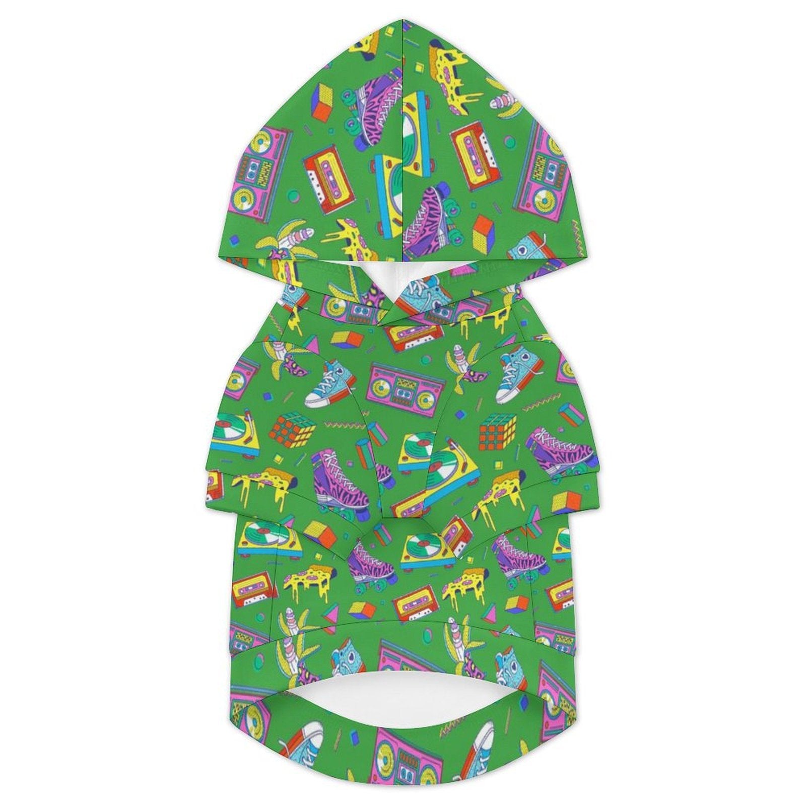 Bright 80's Pet Hoodie (Small Size)