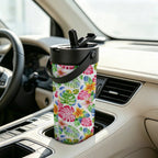 Bright Painted Tropical 20oz Tea Tumbler with Carry Handle