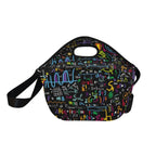 Math Scribbles - Neoprene Lunch Bag Neoprene Lunch Bag Printed Offshore