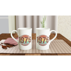 Personalised - 1976 Classic - White 10oz Porcelain Slim Mug Personalised Porcelain Mug Globally Fulfilled