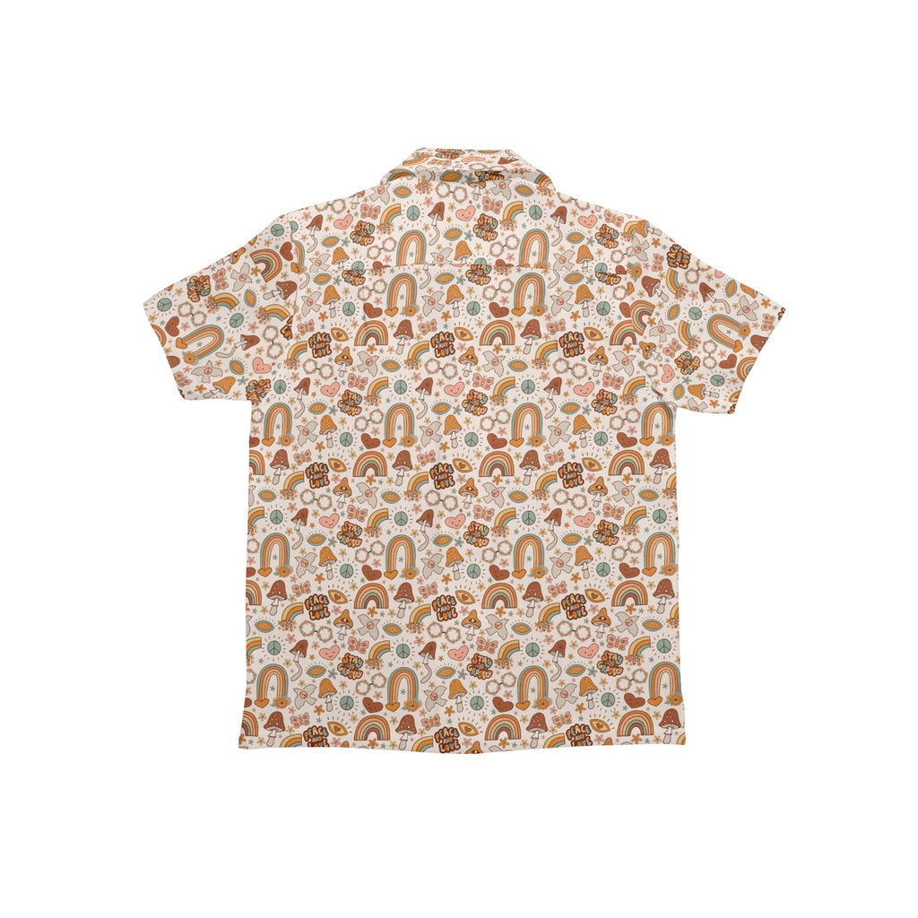 Peace And Love Junior Kids Hawaiian Shirt