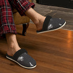 Astronaut In Space Men's Fur Trim Thick-Sole Indoor Slippers Men's Fur Trimmed Slippers Printed Offshore Space