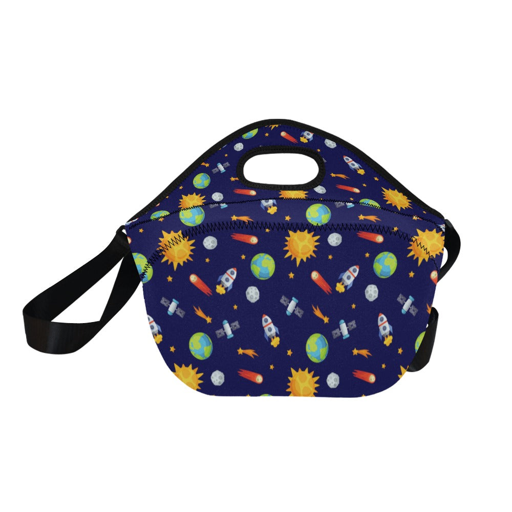 Busy Space - Neoprene Lunch Bag Neoprene Lunch Bag Printed Offshore