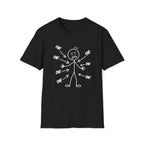 Ow! Everything Hurts Stick Figure Unisex T-Shirt Black Unisex Adult T-shirt Globally Fulfilled