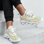 Floral Damask Women's Twisted Sole Sneakers