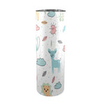Cute Baby Animals - 20oz Tall Skinny Tumbler with Lid and Straw