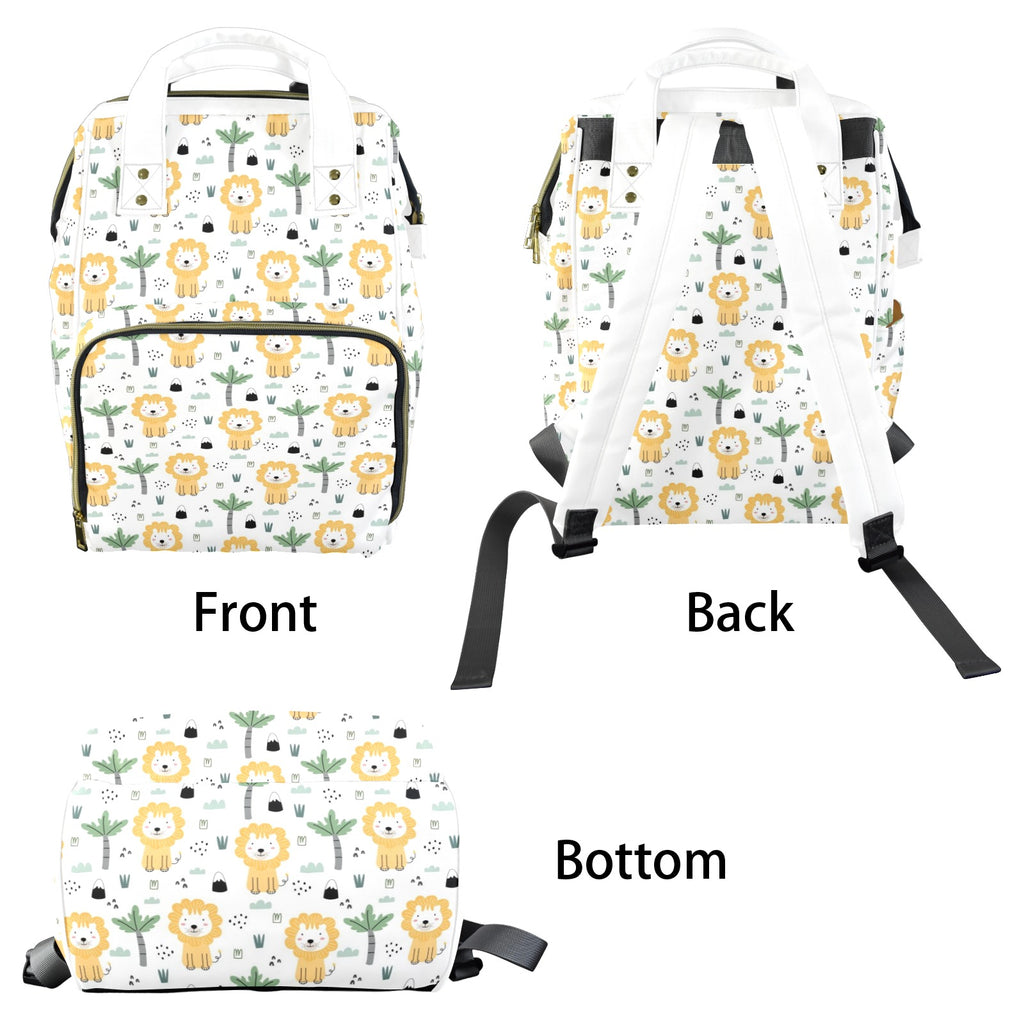 Lions Multi-Function Backpack, Nappy / Diaper Bag Multi-function Backpack, Nappy / Diaper Bag animal Printed Offshore