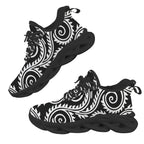Black And White Swirl Women's Twisted Sole Sneakers